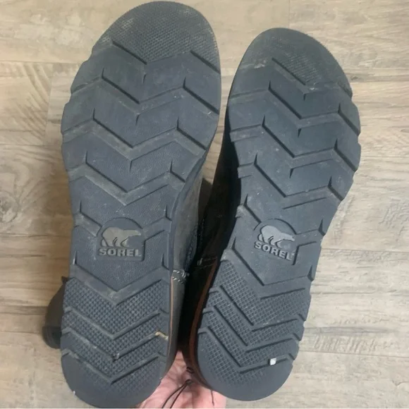 Sorel Major Pull On Buckle Suede Leather Contrast Boots - Picture 10 of 16